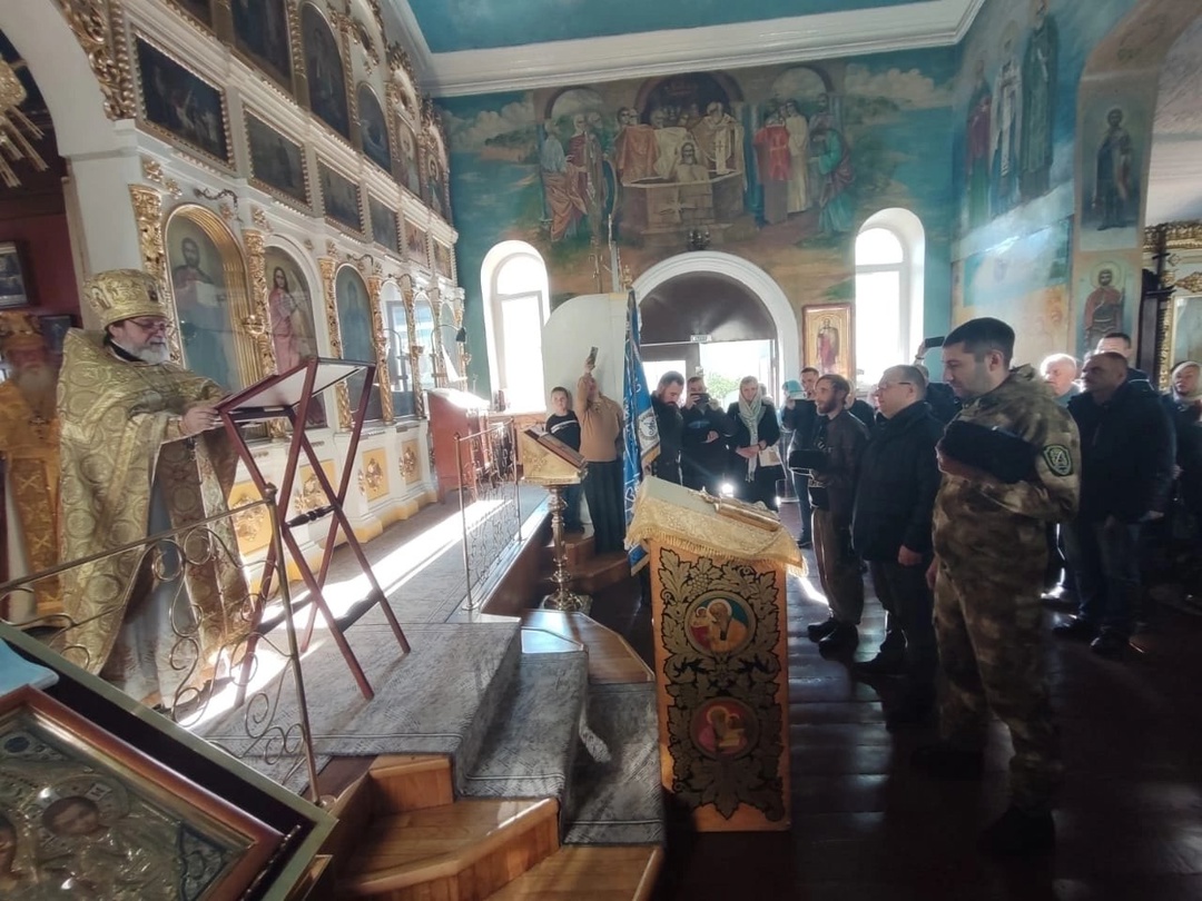Торжественная церемония принятия присяги казаками Терско-Малкинского округа Терского казачьего войска